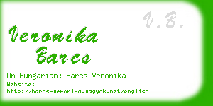 veronika barcs business card